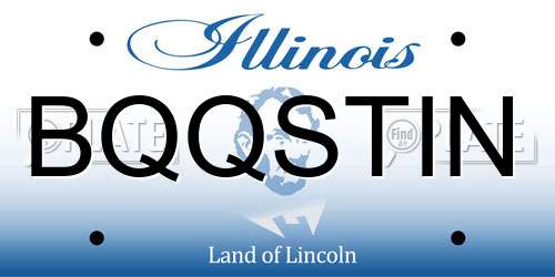 BQQSTIN Illinois License Plate