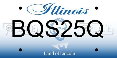 BQS25Q Illinois License Plate