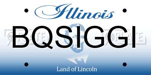 BQSIGGI Illinois License Plate