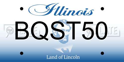 BQST50 Illinois License Plate