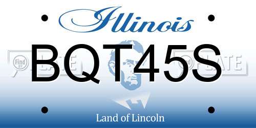 BQT45S Illinois License Plate
