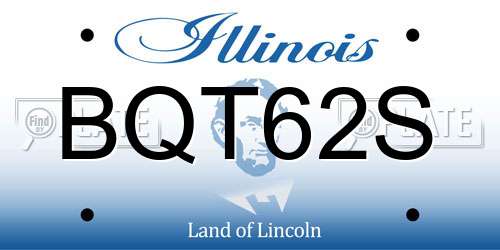 BQT62S Illinois License Plate