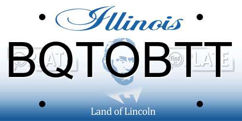BQTOBTT Illinois License Plate