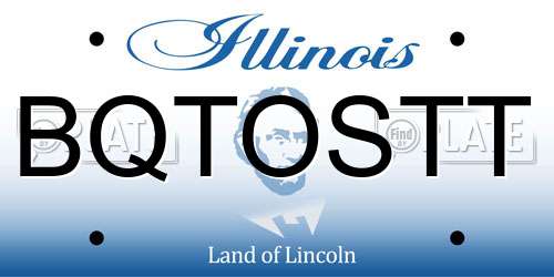 BQTOSTT Illinois License Plate