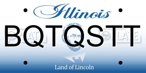 BQTQSTT Illinois License Plate