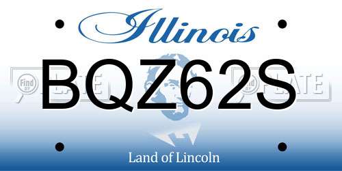 BQZ62S Illinois License Plate