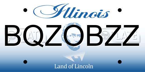 BQZOBZZ Illinois License Plate
