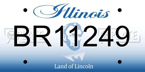 BR11249 Illinois License Plate