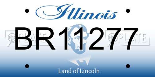 BR11277 Illinois License Plate