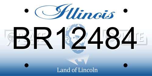BR12484 Illinois License Plate