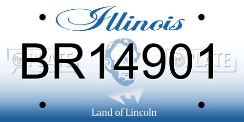 BR14901 Illinois License Plate