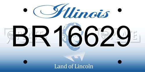 BR16629 Illinois License Plate