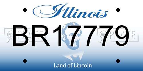BR17779 Illinois License Plate