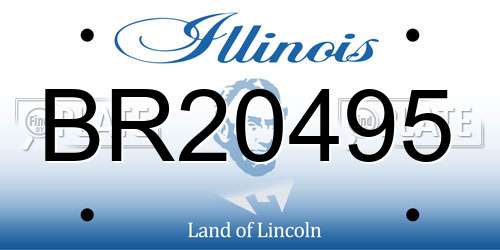 BR20495 Illinois License Plate