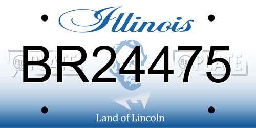 BR24475 Illinois License Plate