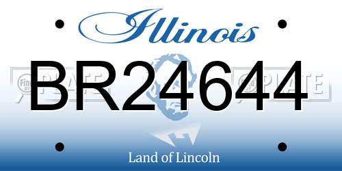 BR24644 Illinois License Plate