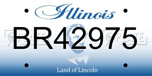 BR42975 Illinois License Plate