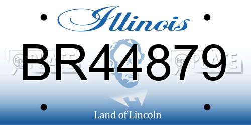 BR44879 Illinois License Plate