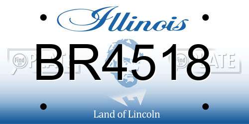 BR4518 Illinois License Plate