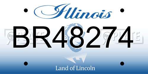 BR48274 Illinois License Plate