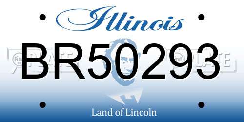 BR50293 Illinois License Plate