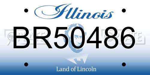 BR50486 Illinois License Plate