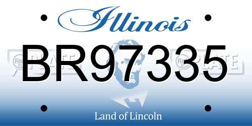 BR97335 Illinois License Plate