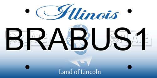 BRABUS1 Illinois License Plate