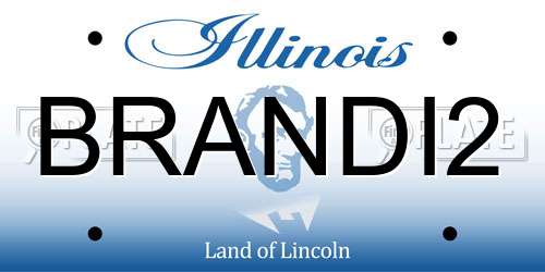 BRANDI2 Illinois License Plate