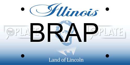 BRAP Illinois License Plate