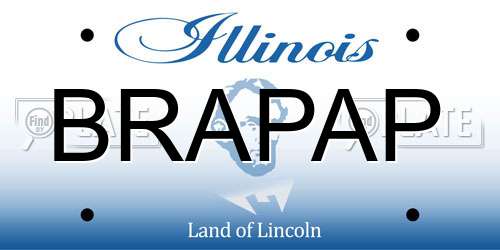 BRAPAP Illinois License Plate