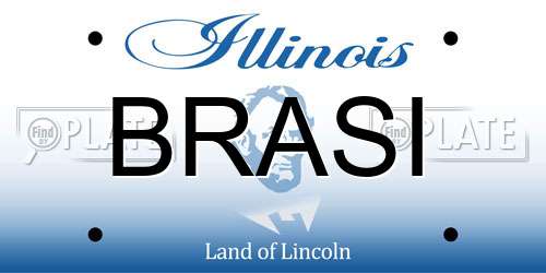 BRASI Illinois License Plate