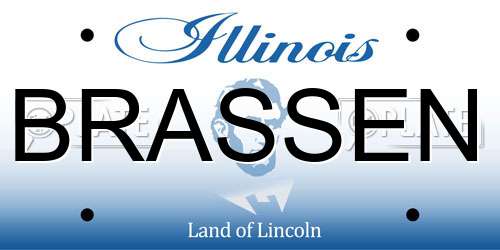 BRASSEN Illinois License Plate