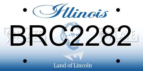 BRC2282 Illinois License Plate