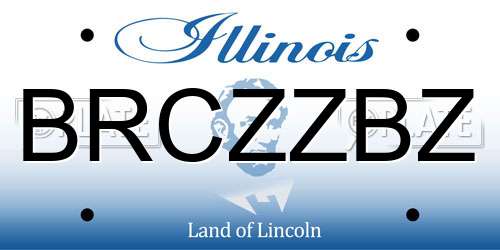 BRCZZBZ Illinois License Plate