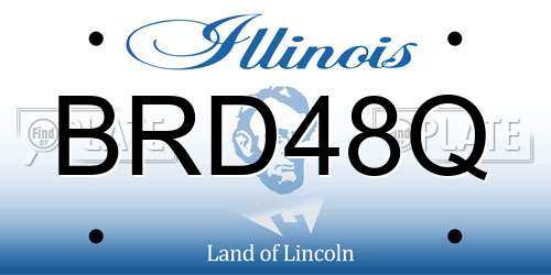 BRD48Q Illinois License Plate