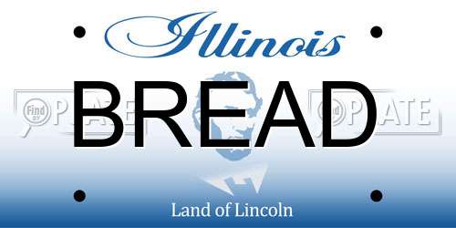BREAD Illinois License Plate