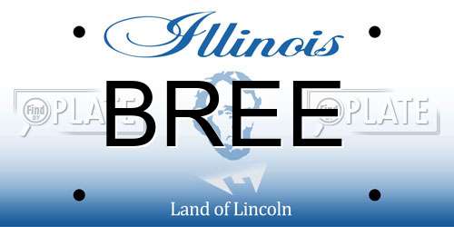 BREE Illinois License Plate