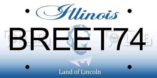 BREET74 Illinois License Plate