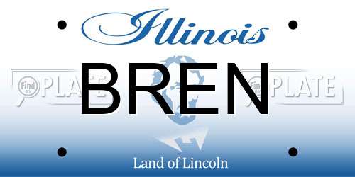 BREN Illinois License Plate