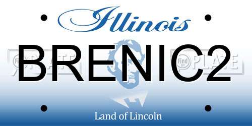 BRENIC2 Illinois License Plate