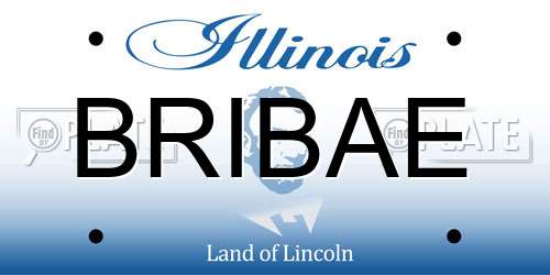 BRIBAE Illinois License Plate