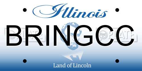 BRINGCC Illinois License Plate