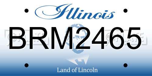 BRM2465 Illinois License Plate