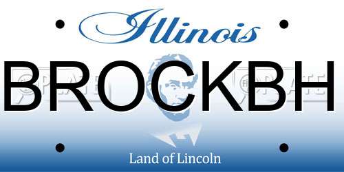 BROCKBH Illinois License Plate