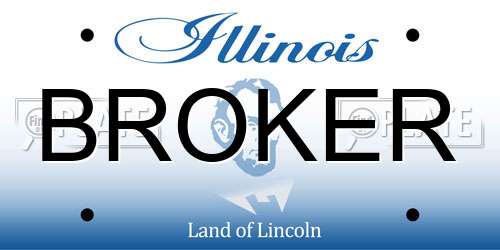 BROKER Illinois License Plate