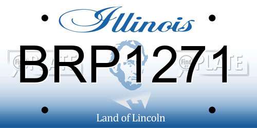 BRP1271 Illinois License Plate
