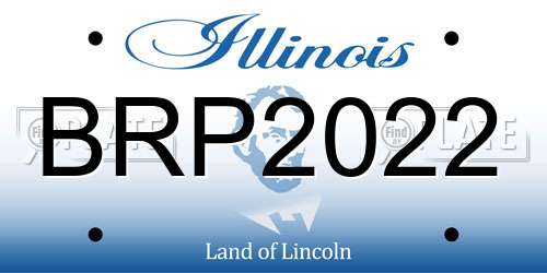 BRP2022 Illinois License Plate