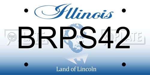 BRPS42 Illinois License Plate