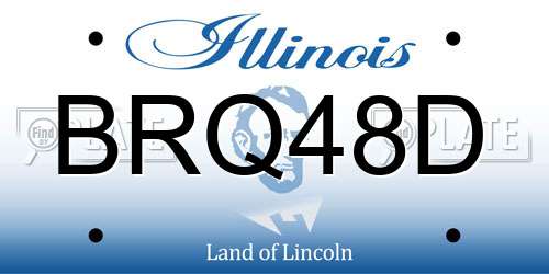 BRQ48D Illinois License Plate